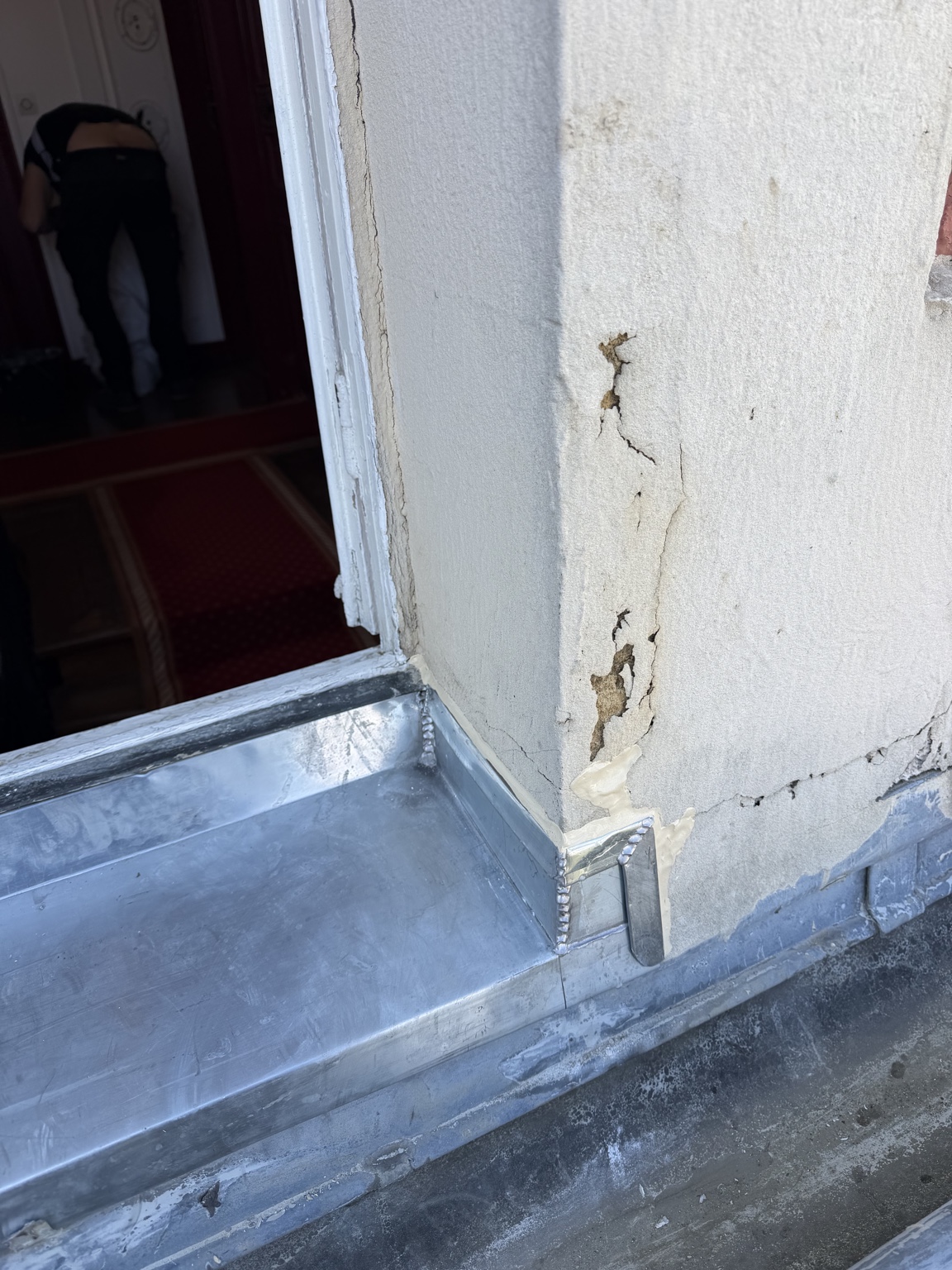 Détail des soudures et relevés de l’habillage zinc
